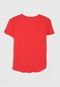 Camiseta GAP Infantil Paetê Vermelha - Marca GAP