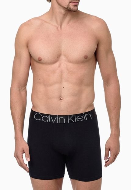 Cueca Calvin Klein Underwear Boxer Cotton Ck Icon MAS8579 0987 Preta - Marca Calvin Klein Underwear