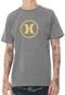 Camiseta Hurley Circle Icon Cinza - Marca Hurley