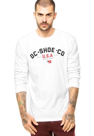 Camiseta DC Shoes Core Frontin Branca/Preta