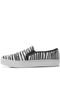 Slip On AMBER Zebra Branco - Marca AMBER