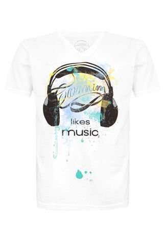 Camiseta Carmim Music Branca