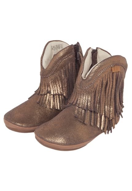 Bota Couro Tip Toey Joey Infantil West Walkers Bronze - Marca Tip Toey Joey