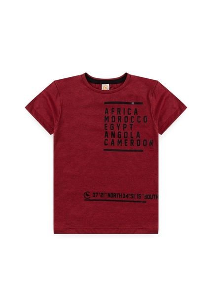Camiseta Infantil Continente Bordo - Marca VIDA COSTEIRA