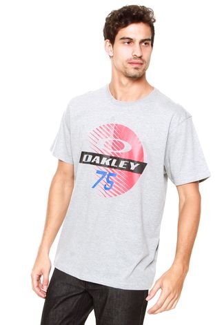 Camiseta Oakley Dirty Shield Cinza