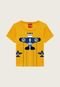 Camiseta Infantil Kyly Avião Amarela - Marca Kyly