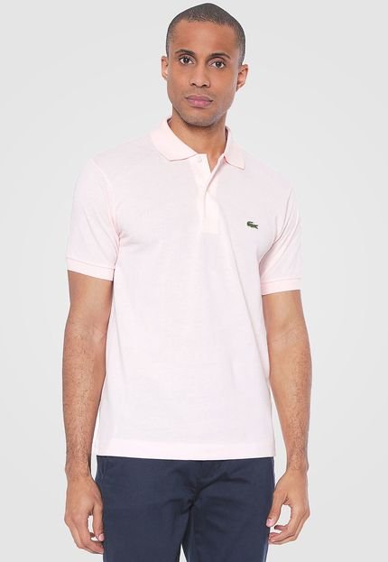 Camisa Polo Lacoste Classic Fit Rosa - Marca Lacoste