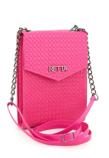 Bolsa Feminina Porta Celular Pequena Tiracolo Pink Retta - Marca Retta Shoes