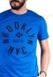 Camiseta Mister Fish Estampado Brooklyn NYC Azul Royal - Marca Mister Fish