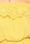 Vestido Ciganinha EAGLE ROCK Curto Renda Amarelo - Marca EAGLE ROCK
