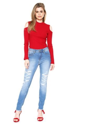 Calça Jeans Sommer Skinny Diane Azul