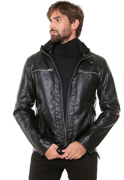 Jaqueta Biker Ellus Vintage Preta - Marca Ellus