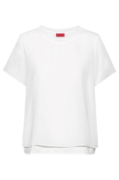 Camiseta HUGO Delenea Off-white - Marca HUGO