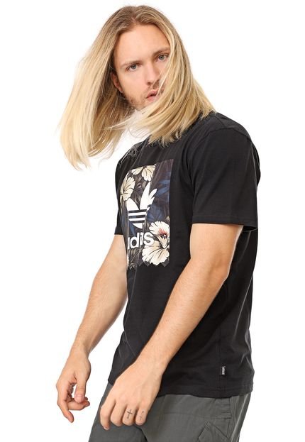 Camiseta adidas Skateboarding Bb Flrl Fill Preta - Marca adidas Skateboarding
