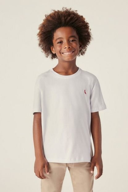 Camiseta Infantil Brasa Pica-Pau Bordado Reserva Mini Branco - Marca Reserva Mini