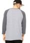 Camiseta Manga Longa Volcom Solid Heather Raglan Cinza - Marca Volcom