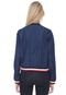 Jaqueta Bomber Jeans Tommy Hilfiger Listras Azul - Marca Tommy Hilfiger