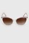 Óculos de Sol Vogue Geométrico Incolor/Marrom - Marca Vogue