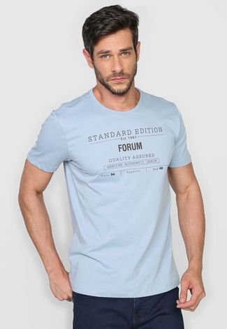 Camiseta Forum Lettering Azul