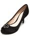 Peep Toe Capodarte Salto Fino Preto - Marca Capodarte