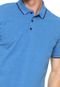 Camisa Polo Ellus Reta Asa Frisos Classic Azul - Marca Ellus
