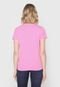 Camiseta Tommy Jeans Logo Rosa - Marca Tommy Jeans