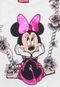 Blusa Disney Menina Minnie Branca - Marca Disney