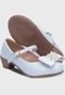 Sapato de Salto Popidi Menina Laço Perola Branco - Marca Pópidí