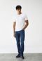 Camiseta Levis Reta Listrada Off White - Marca Levis