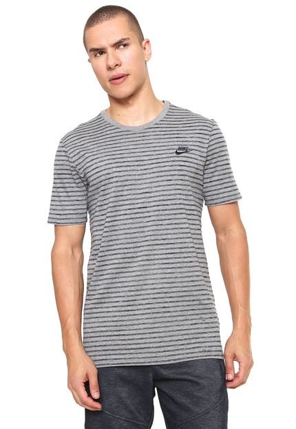 Camiseta Nike Sportswear Striped Lbr 2 Cinza - Marca Nike Sportswear