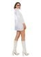 Vestido Blusa Vest Legging Lãnzinha Manga Longa Outono Inverno Branco - Marca Cia do Vestido