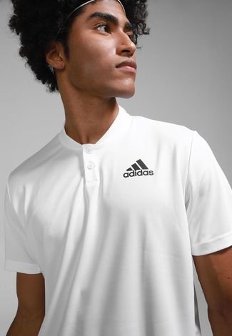 Camisa adidas Performance Tennis Club Henley Off-White