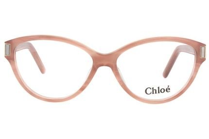 Óculos de Grau Chloé CE2654 674/53 Rosa Listrado - Marca Chloé