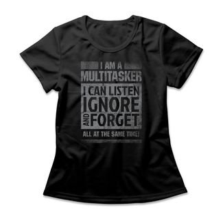 Camiseta Feminina Multitasker - Preto