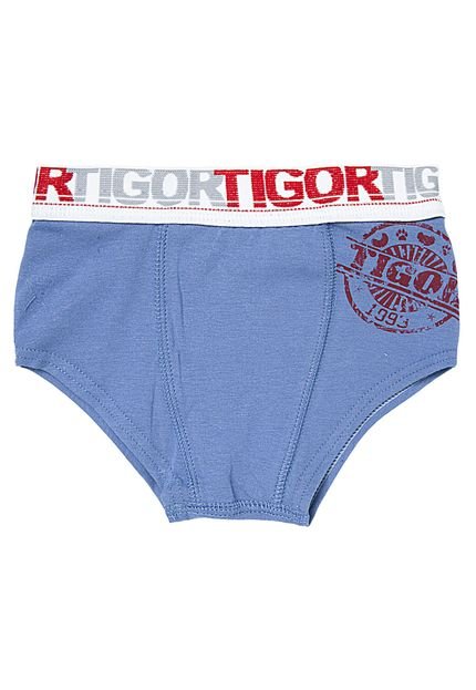 Cueca Tigor T. Tigre Sunga Logo Azul - Marca Tigor T. Tigre