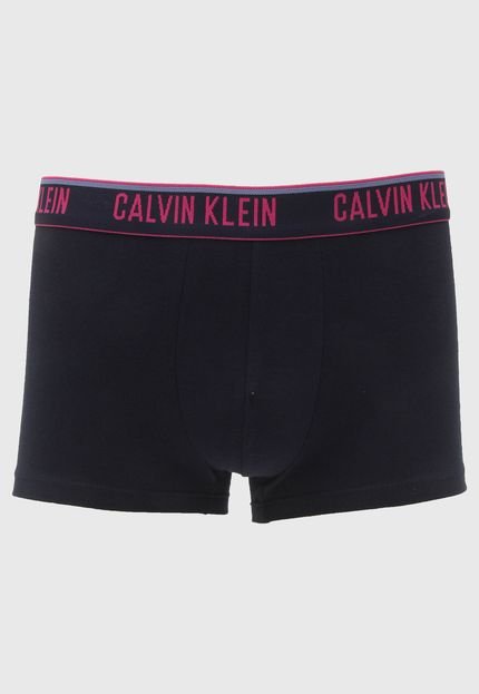 Cueca Calvin Klein Underwear Boxer Lettering Azul-Marinho - Marca Calvin Klein Underwear