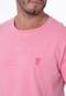 Camiseta Masculina Stone Washad Coroa Rosa - Marca Opera Rock