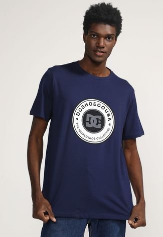 Camiseta DC Shoes Simple Circle Star Azul Marinho Compre Agora