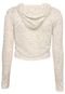 Blusa Cropped Tricats Capuz Sunset Off-White - Marca Tricats