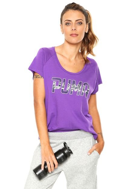 Camiseta Puma Styfr-Athletic Fashion Roxa - Marca Puma