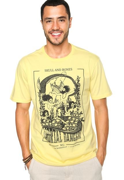 Camiseta Wave Giant Mortal Dangers Amarela - Marca Wave Giant