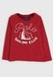 Blusa Polo Ralph Lauren Infantil Lettering Vermelha - Marca Polo Ralph Lauren