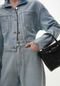Calça Jeans Reta Cropped com Efeito Gloss - Marca Lez a Lez