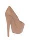 Peep Toe Crysalis Salto Alto Bege - Marca Crysalis