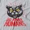 Camiseta Feminina Go Away Humans - Mescla Cinza - Marca Studio Geek 