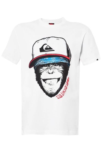 Camiseta Quiksilver Inf Monkey Busi Branca - Marca Quiksilver