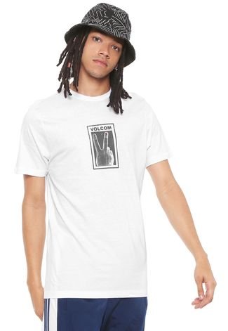Camiseta Volcom Peace Off Branca