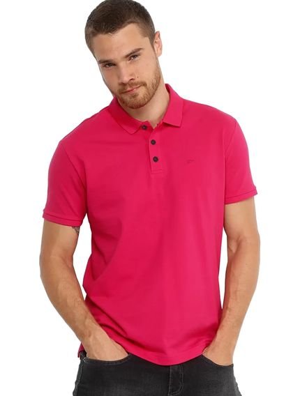 Polo Ellus Masculina Piquet Classic Aramanth Magenta - Marca Ellus