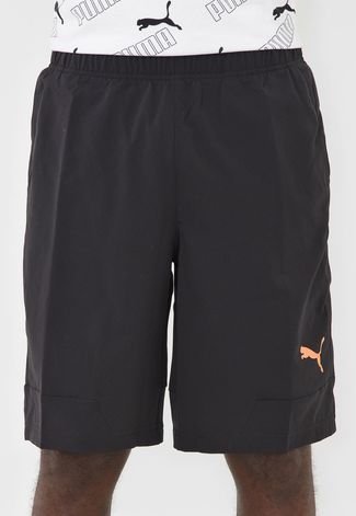 Bermuda Puma Reta Tec Sport Woven Preta - Compre Agora