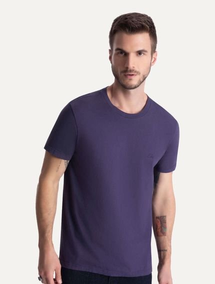 Camiseta Ellus Masculina Cotton Fine Aquarela Classic Roxa - Marca Ellus